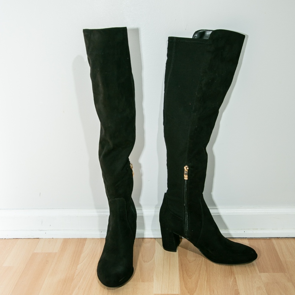 Liz Claiborne Lc Leyla Black Over the Knee Boots 8